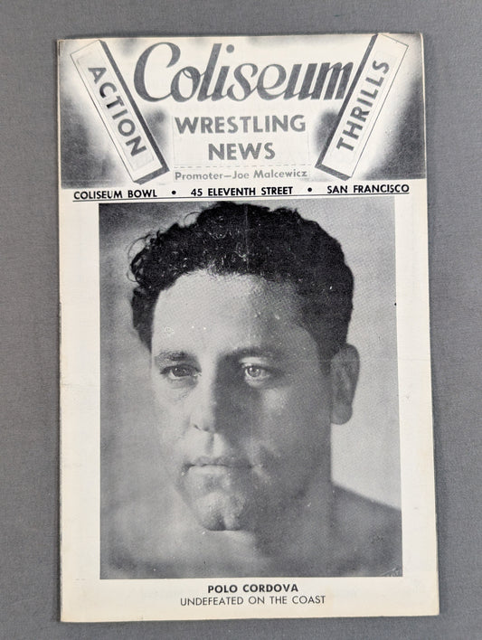 Coliseum WRESTLING NEWS(1949.8.2)