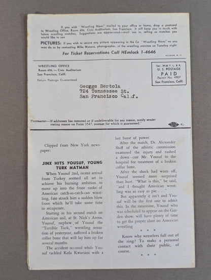West Coast WRESTLING NEWS(1950.4.11)