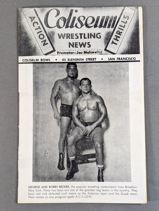 Coliseum WRESTLING NEWS(1949.9.20)