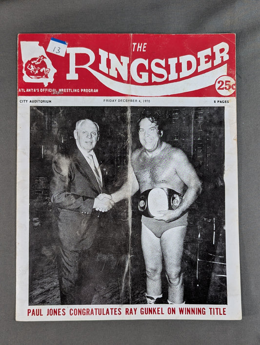 THE RINGSIDER / FRIDAY DECEMBER 4.1970