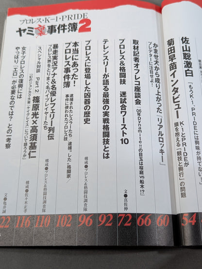 Pro Wrestling K-1 PRIDE Yami Behind the Scenes Case Files 2
