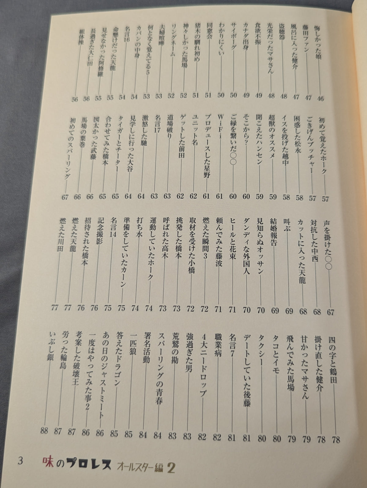 【著者 直筆サイン入り】味のプロレス オールスター編2