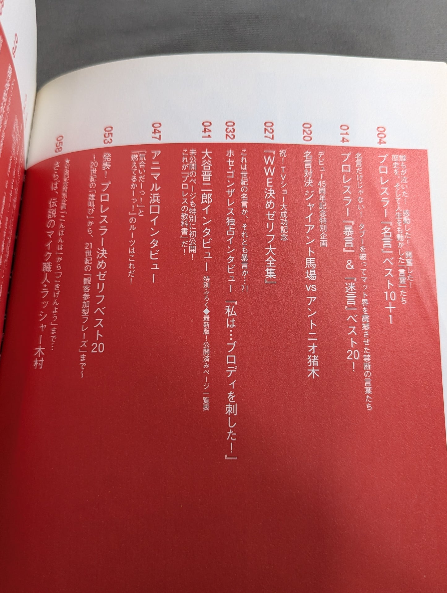 別冊宝島1126 プロレス名言・暴言大全集