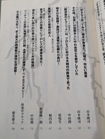 プロレス黄金期 伝説の名勝負