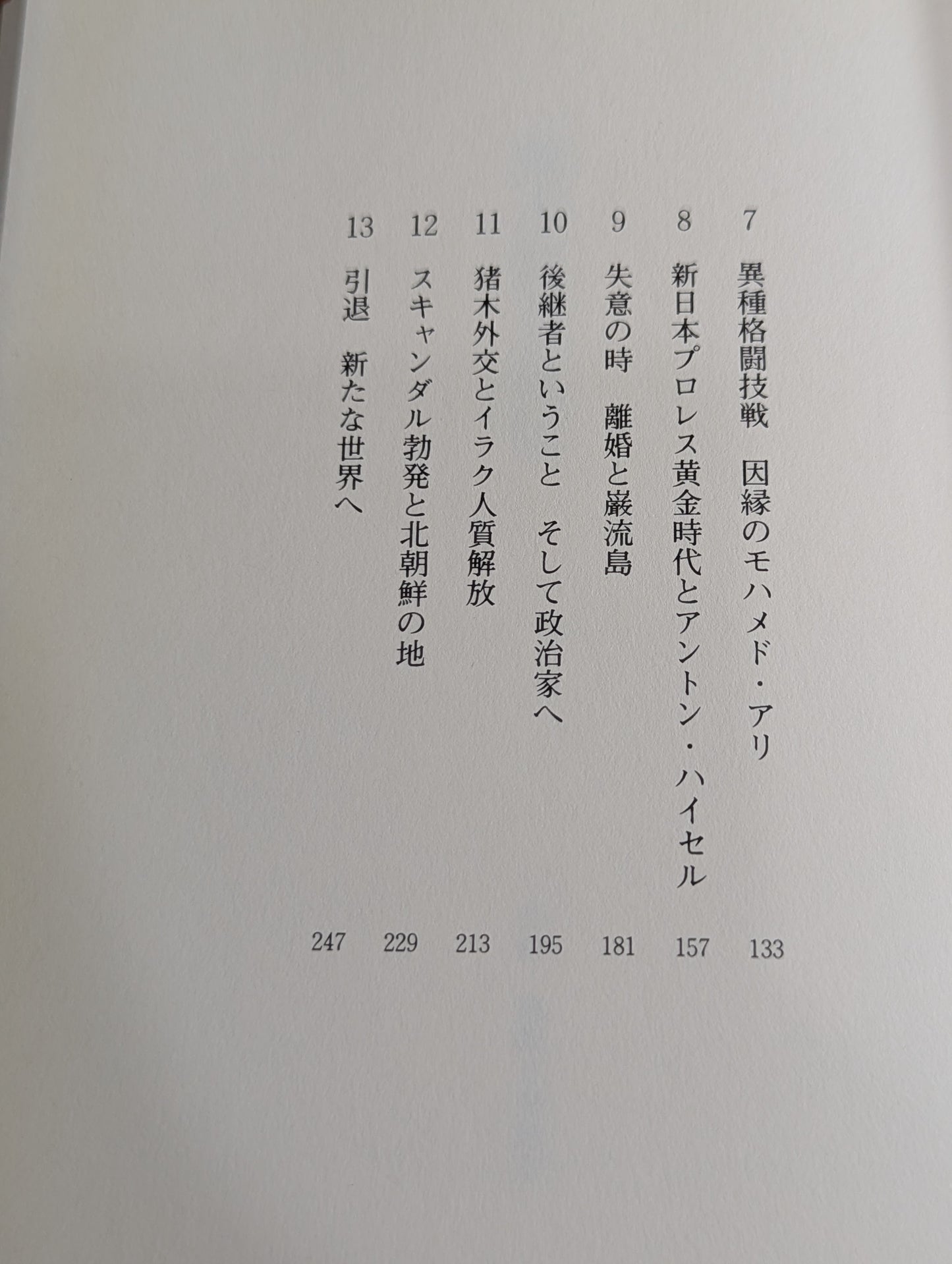 【Antonio Inoki hand signed autograph ] Inoki  Kanzhi Autobiography