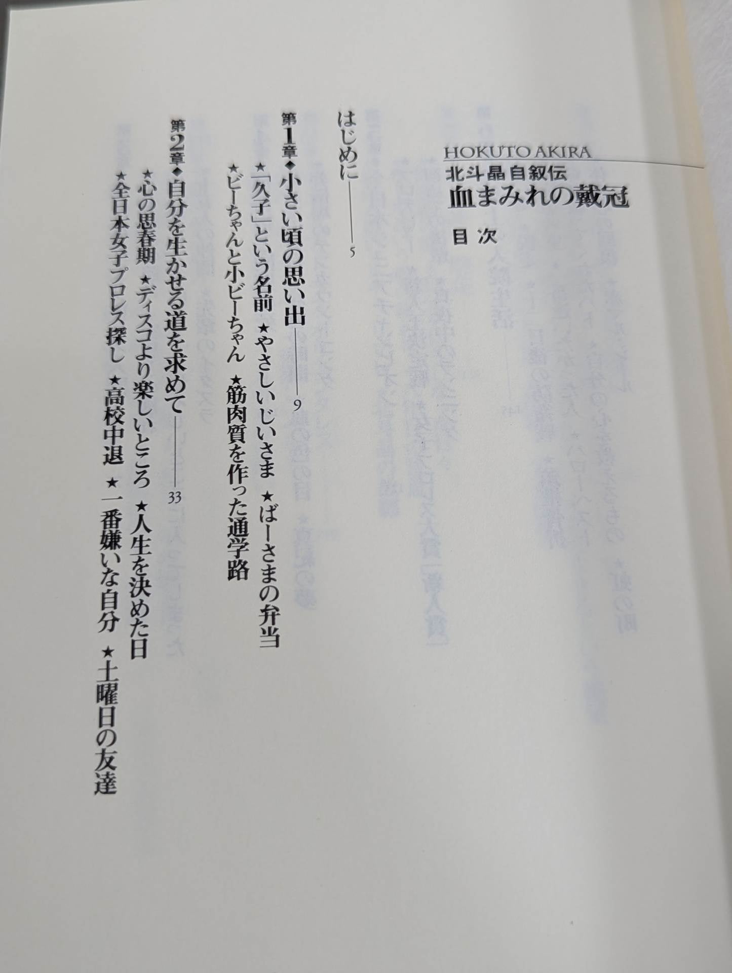 Bloody Crowning Akira Hokuto's Autobiography