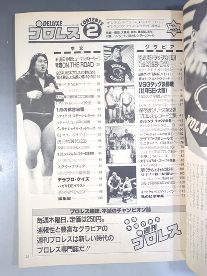 デラックスプロレス 1985年2月号