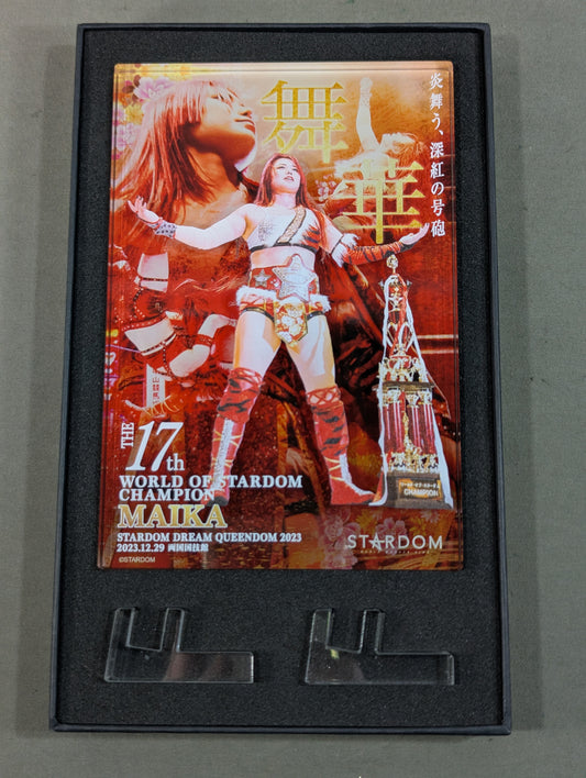 Maika  17th World of Stardom Coronation Commemorative Acrylic Block