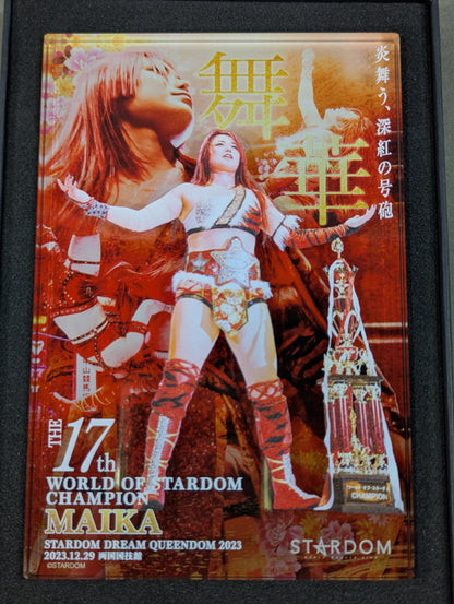 Maika  17th World of Stardom Coronation Commemorative Acrylic Block