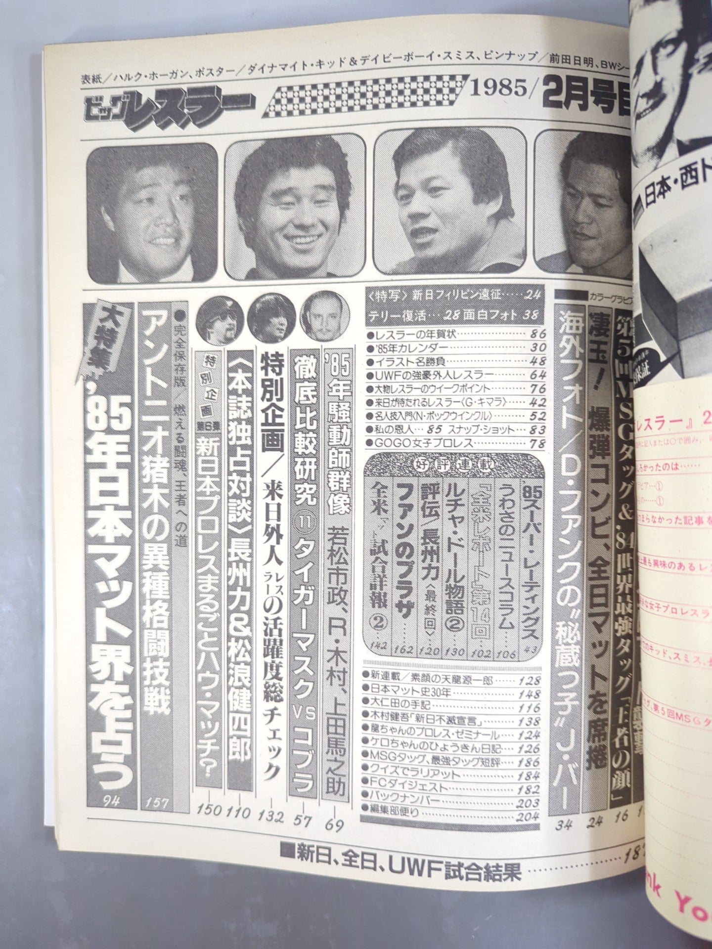 Big Wrestler Monthly February 1985