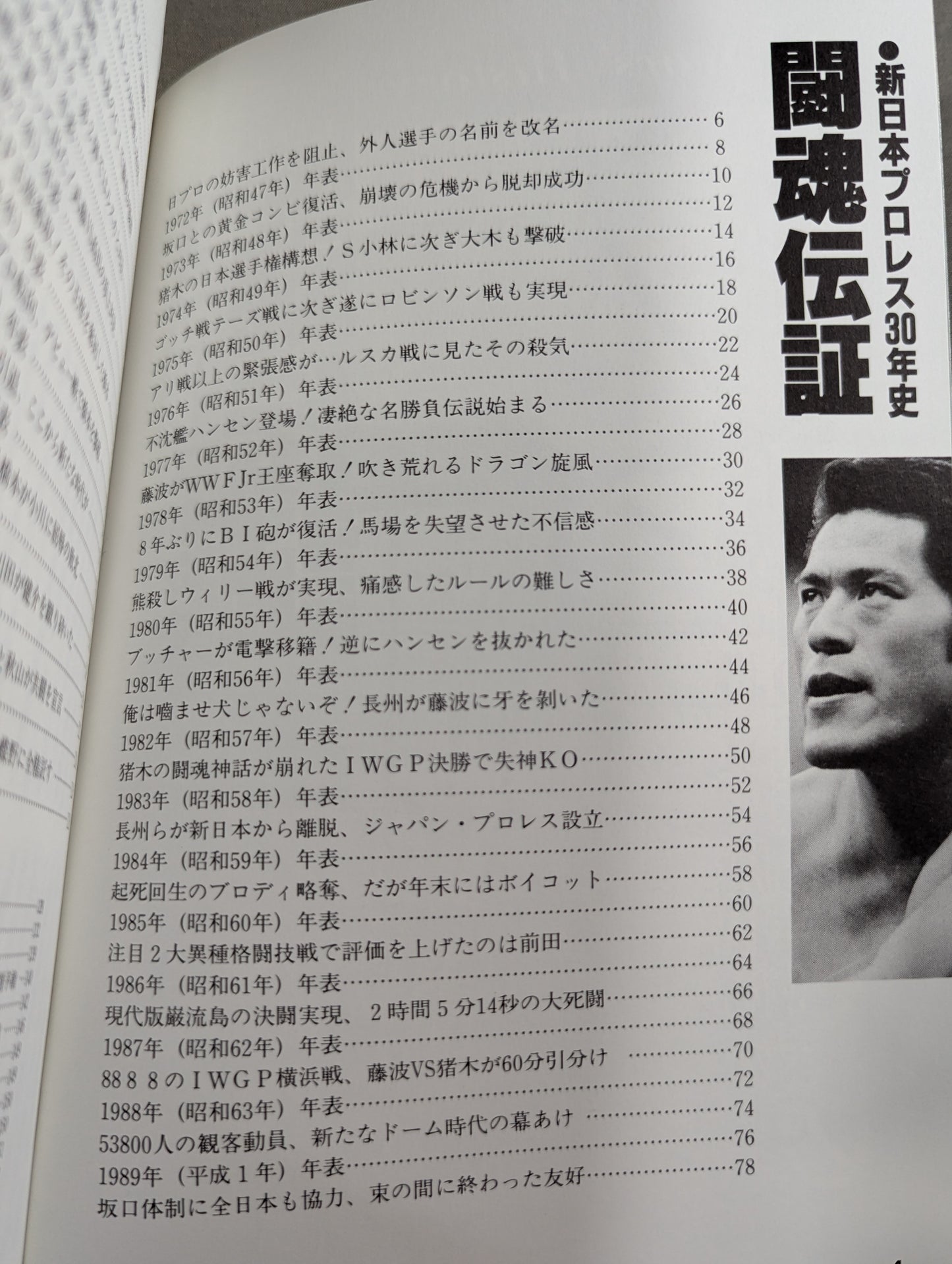 Fighting spirit Densei New Japan Pro Wrestling  30 years of history