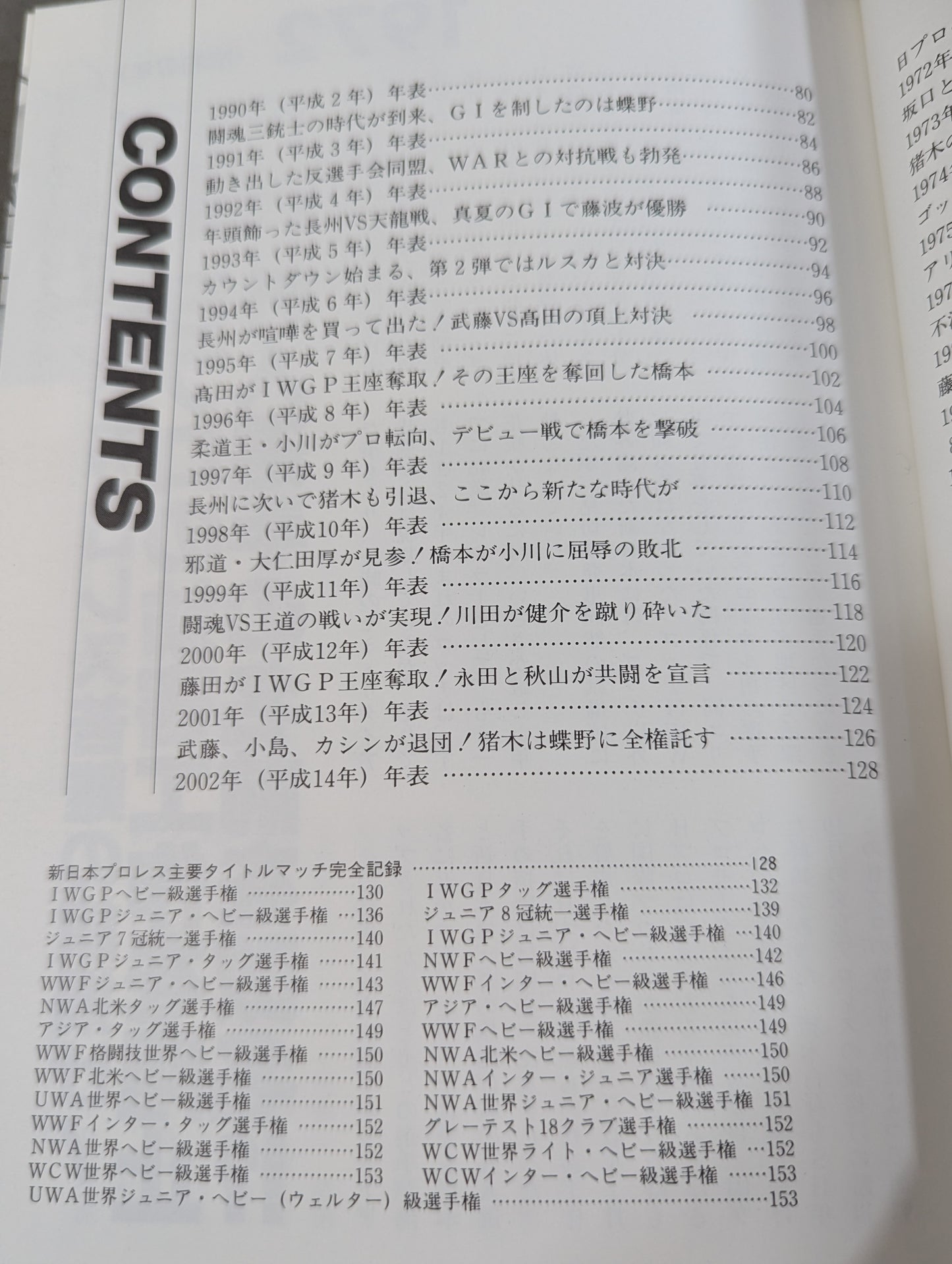 Fighting spirit Densei New Japan Pro Wrestling  30 years of history