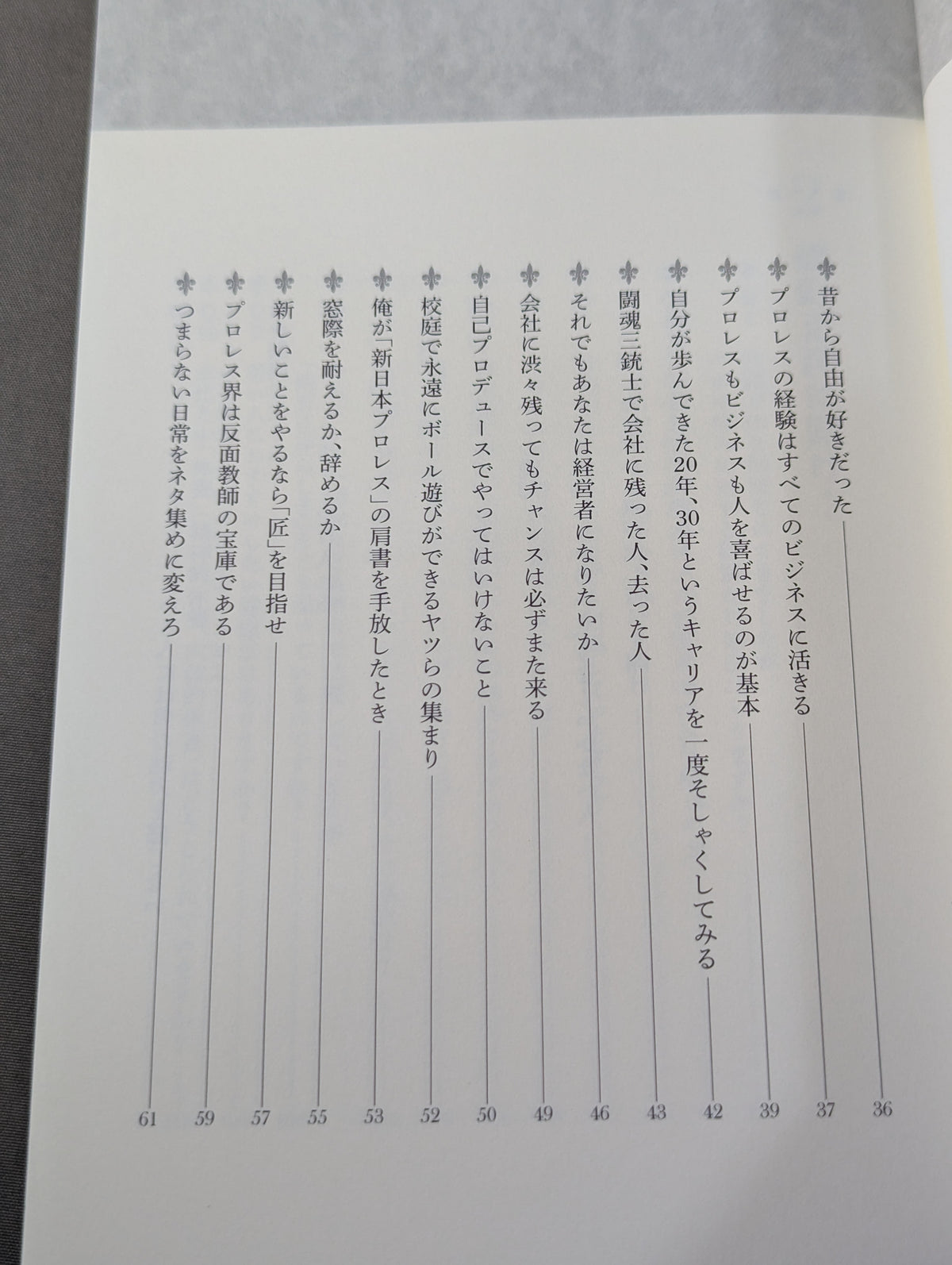 [Masahiro Chono  hand signed autograph ] How to Live with the Self Without a Title