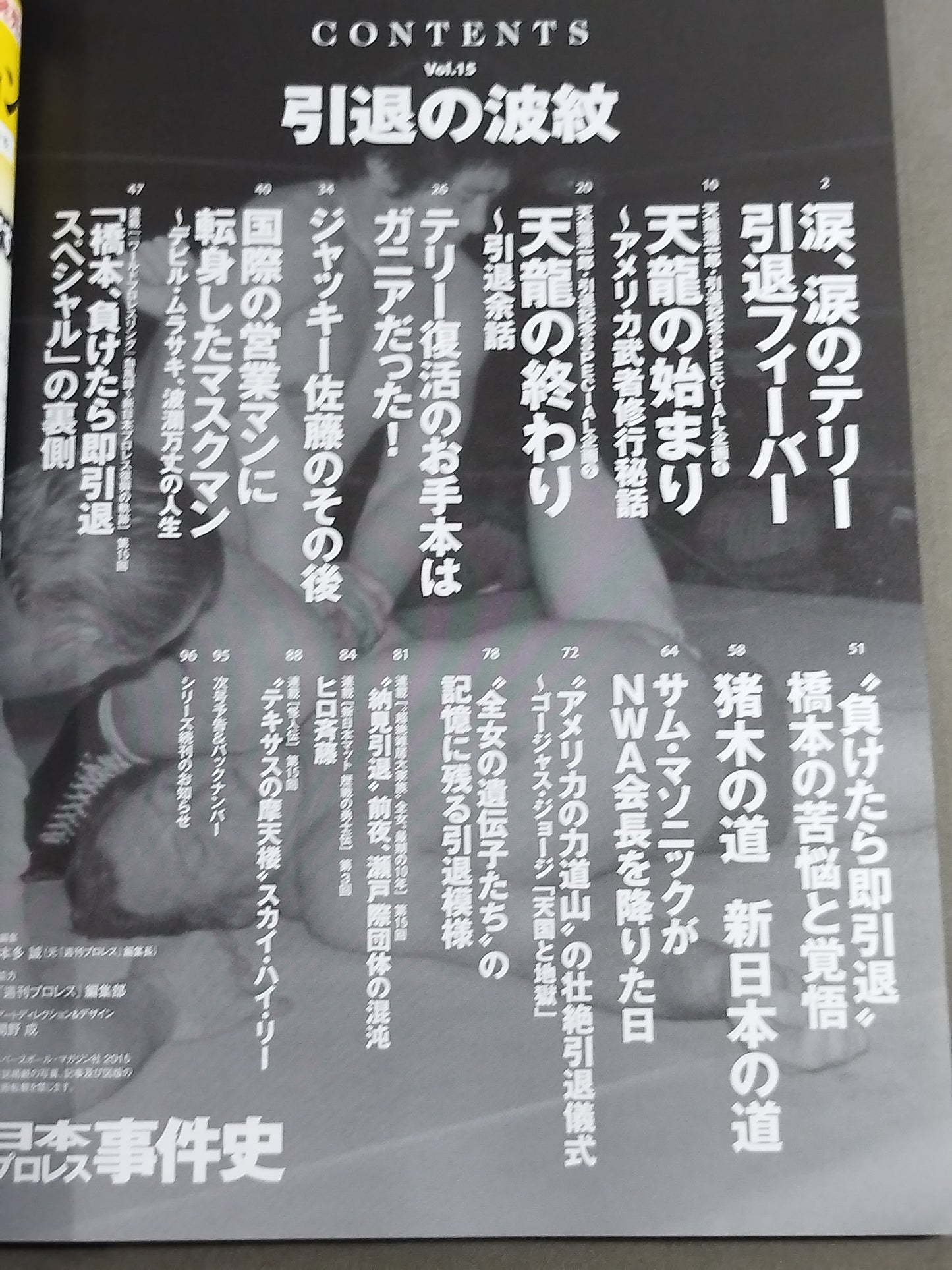 Japan Pro Wrestling Case History Vol.15 Ripples of Retirement