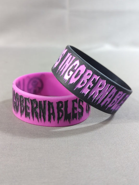L.I.J. Silicone Rubber Band (Black×Purple)