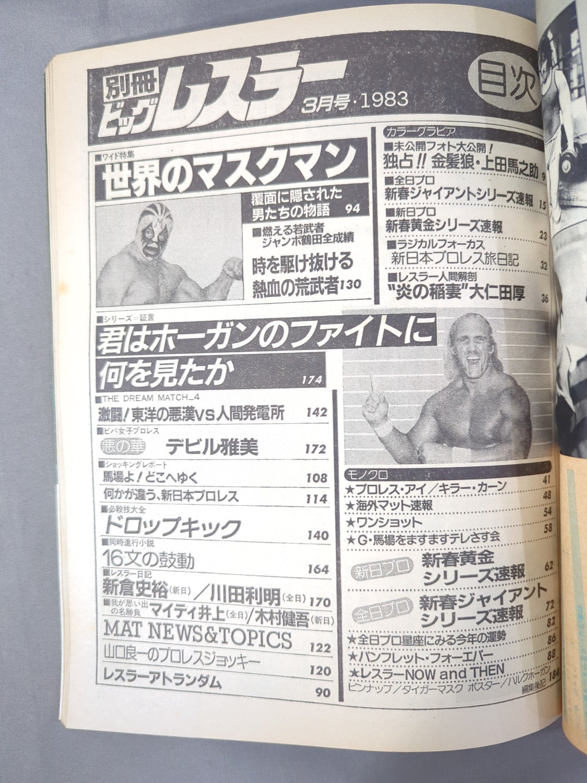 月刊ビッグレスラー 1983年3月号別冊