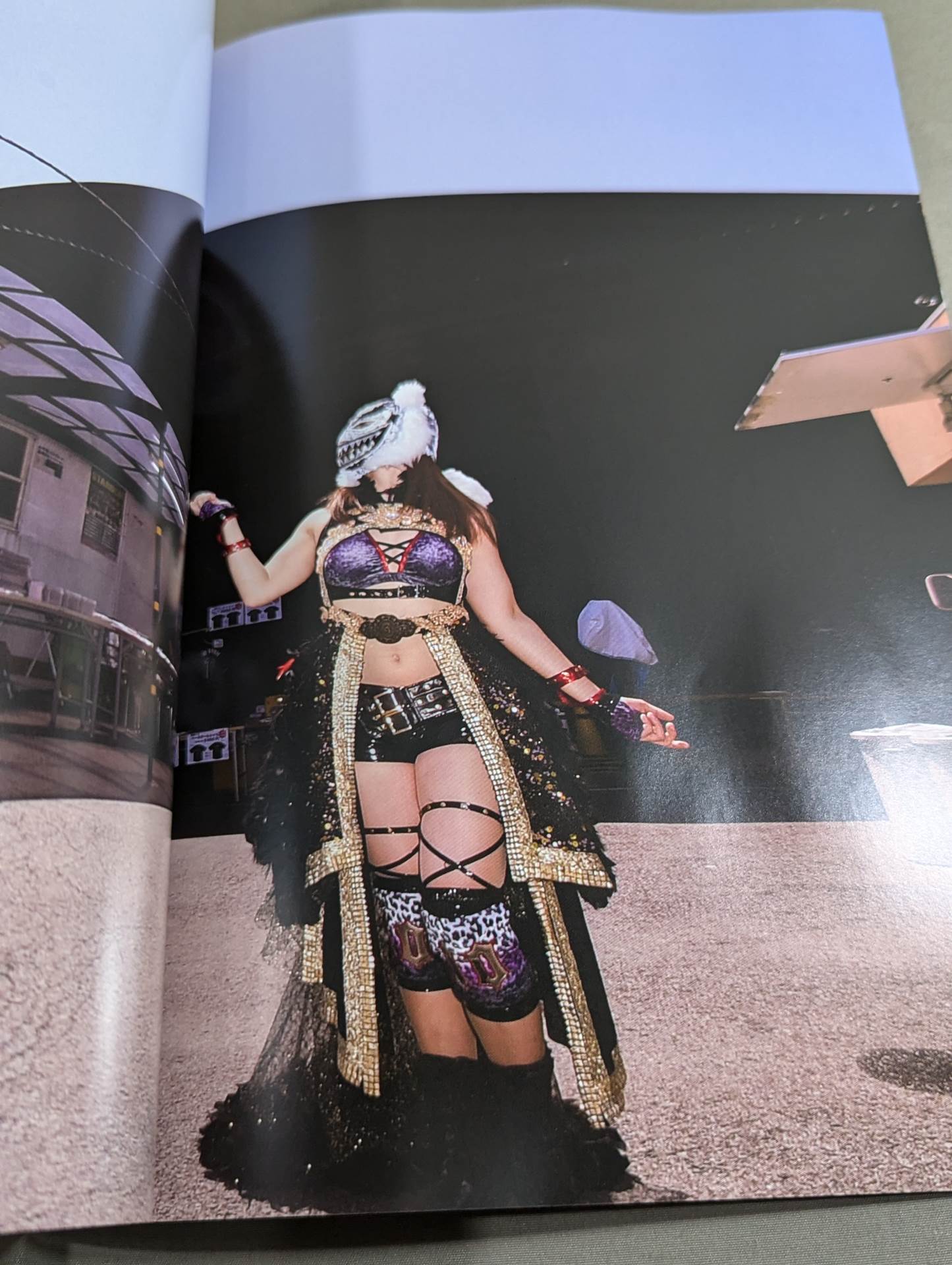 [Io Shirai (Iyo Sky)  hand signed autograph 】FOTOLIBRE de Mascara Numero.67