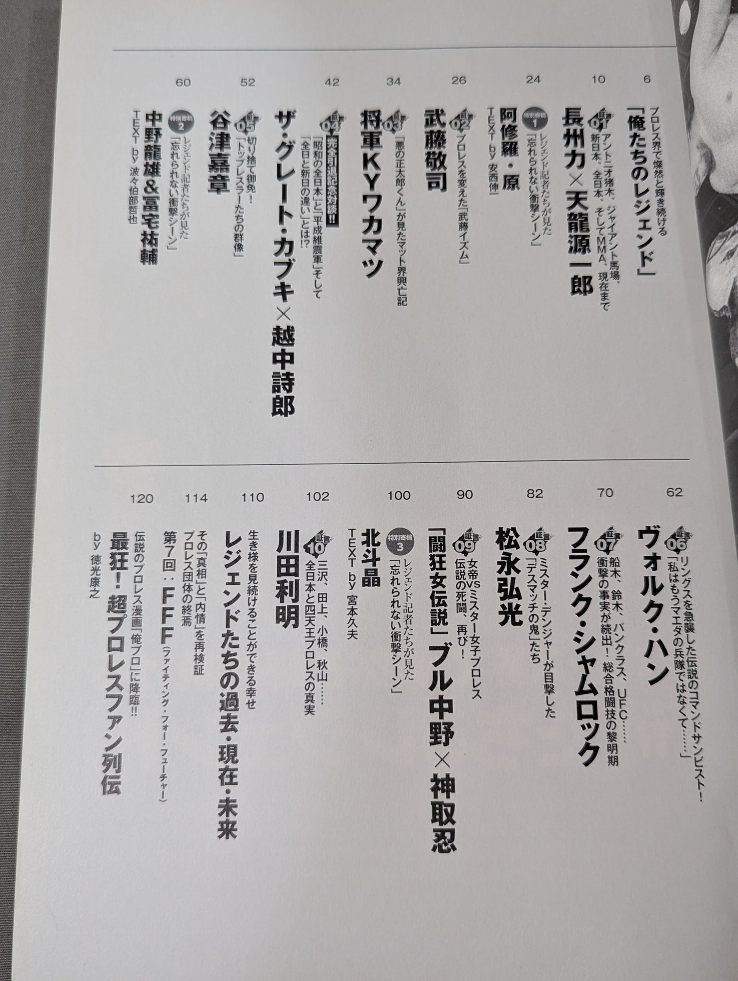 俺たちのプロレス Vol.9 今だから明かせる!レジェンドたちの13名の「証言」 長州力×天龍源一郎
