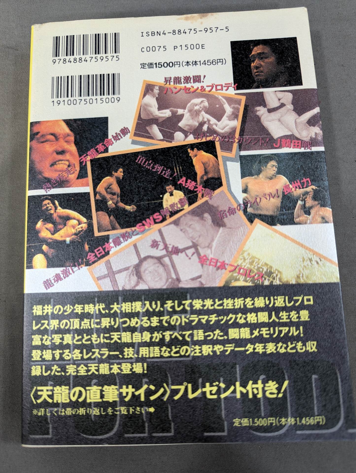 Live the moment!  Tenryu Genichiro 's rebellious struggle life