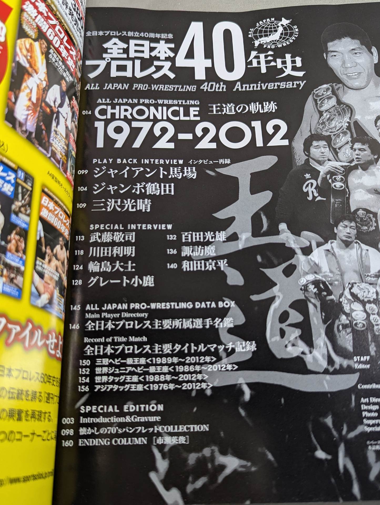 All Japan Pro Wrestling 40th Anniversary All Japan 40 Years of Pro Wrestling