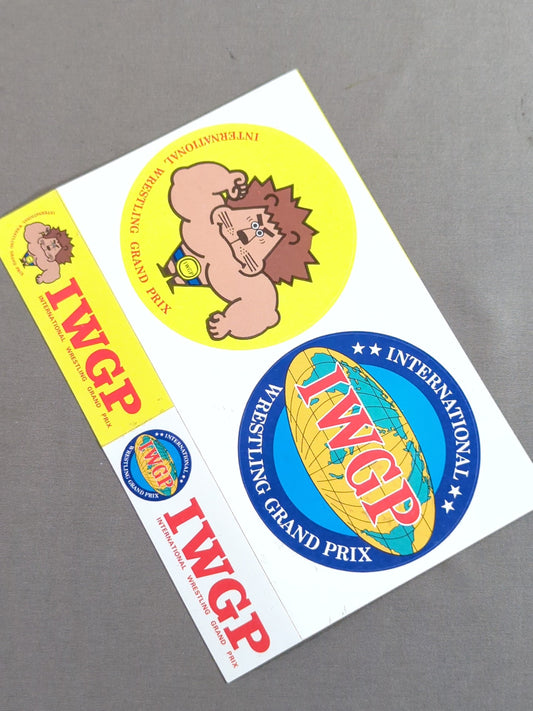 ★ ★ Original New Japan Pro Wrestling IWGP Illustration Sticker