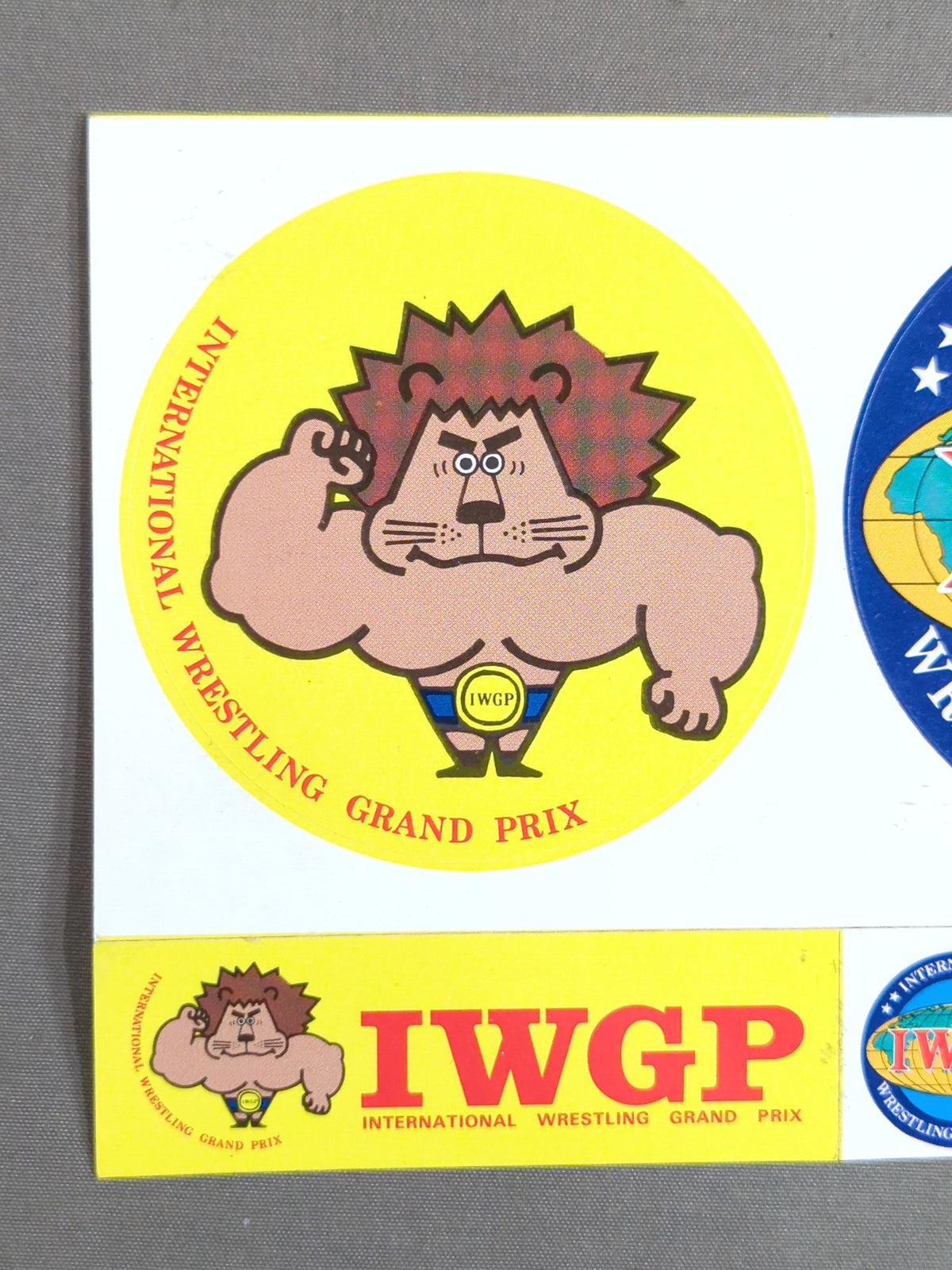 ★当時モノ★ 新日本プロレス IWGP イラストステッカー