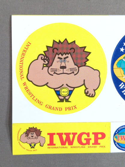 ★当時モノ★ 新日本プロレス IWGP イラストステッカー