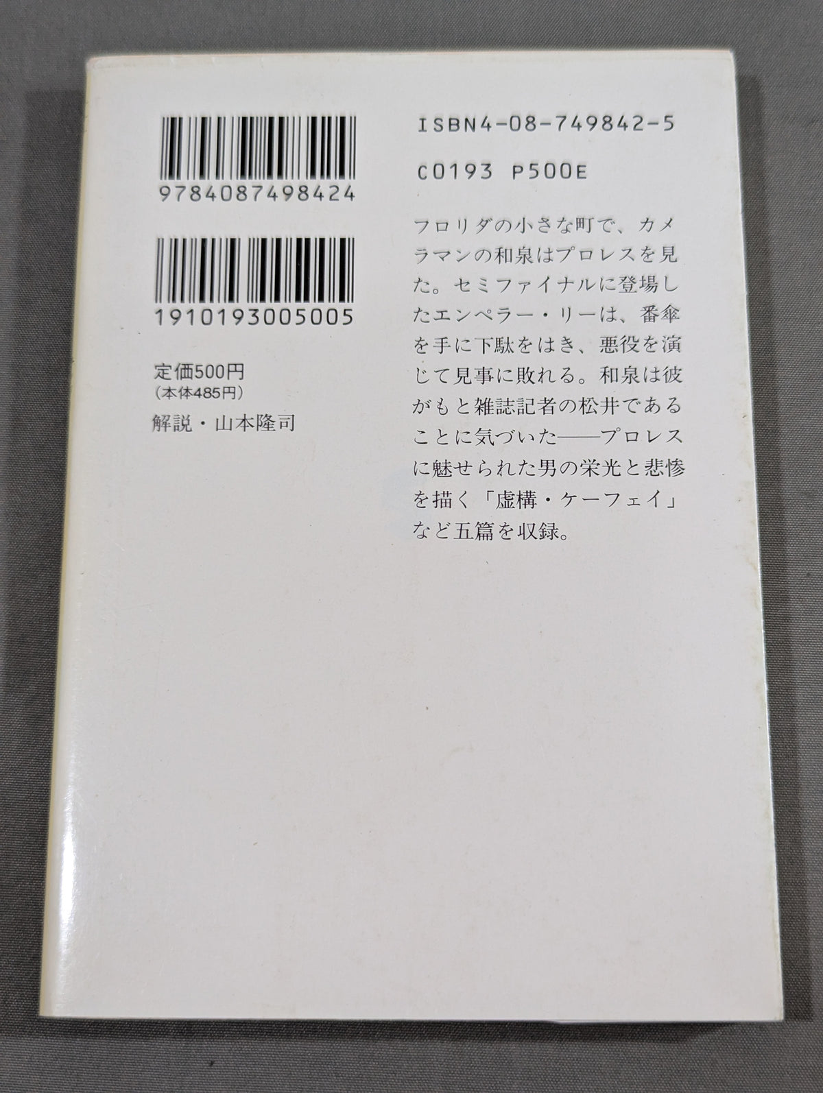 プロレス小説 仕事師たちの哀歌(エレジー)