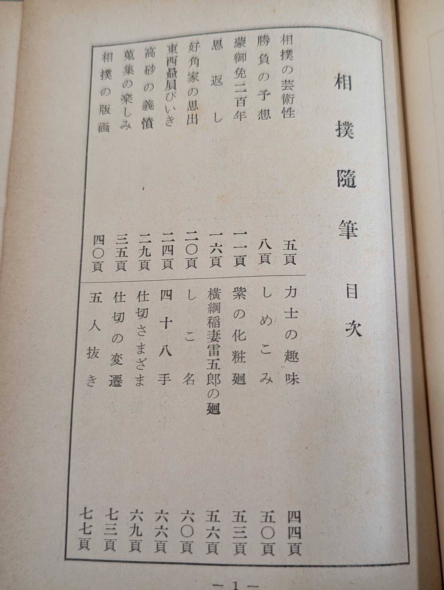 相撲随筆