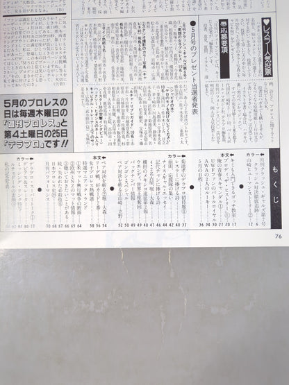 デラックスプロレス 1985年6月号