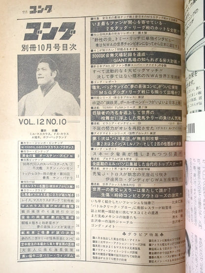 別冊ゴングVol.12 No.10