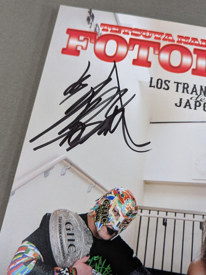 [Tetsuya Naito&BUSHI  hand signed autograph 】FOTOLIBRE de Mascara Numero.83
