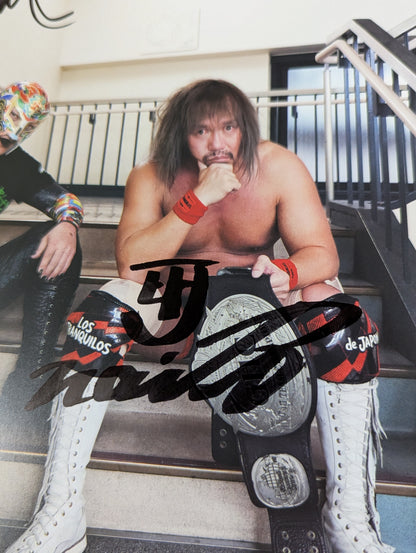 [Tetsuya Naito&BUSHI  hand signed autograph 】FOTOLIBRE de Mascara Numero.83