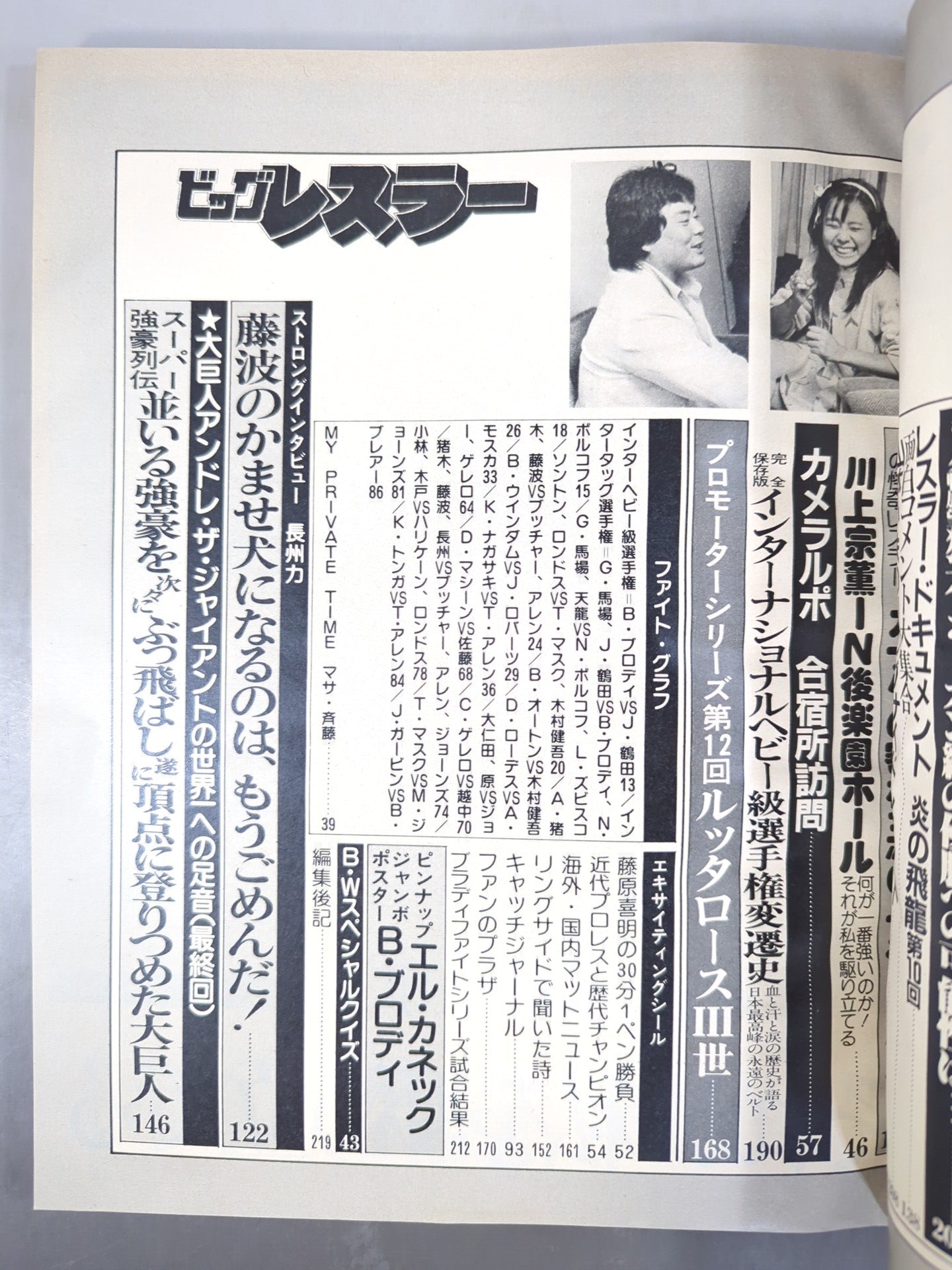 月刊ビッグレスラー 1982年12月号
