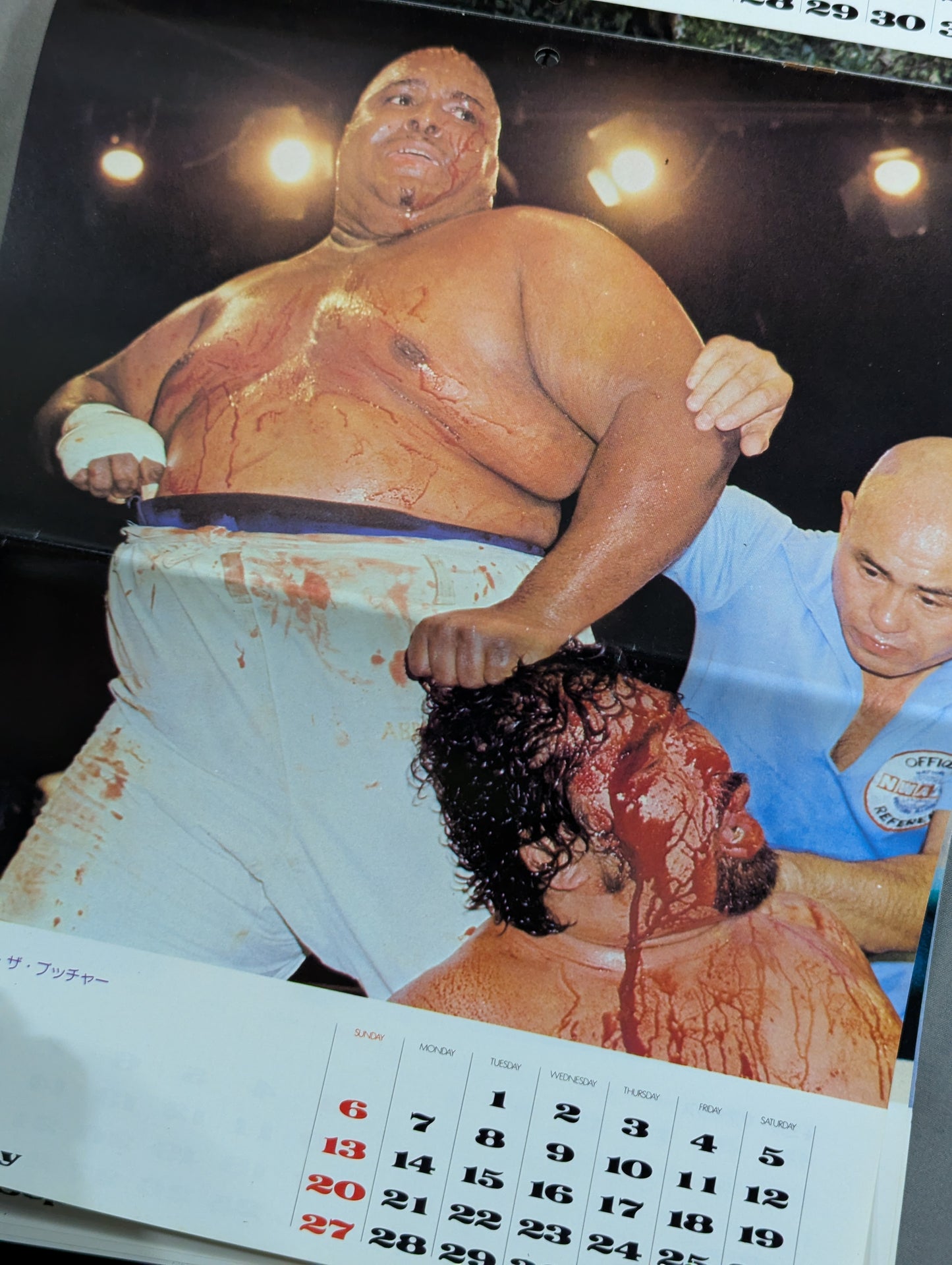 1980 ゴング・レスリング・カレンダーGONG WRESTLING CALENDAR