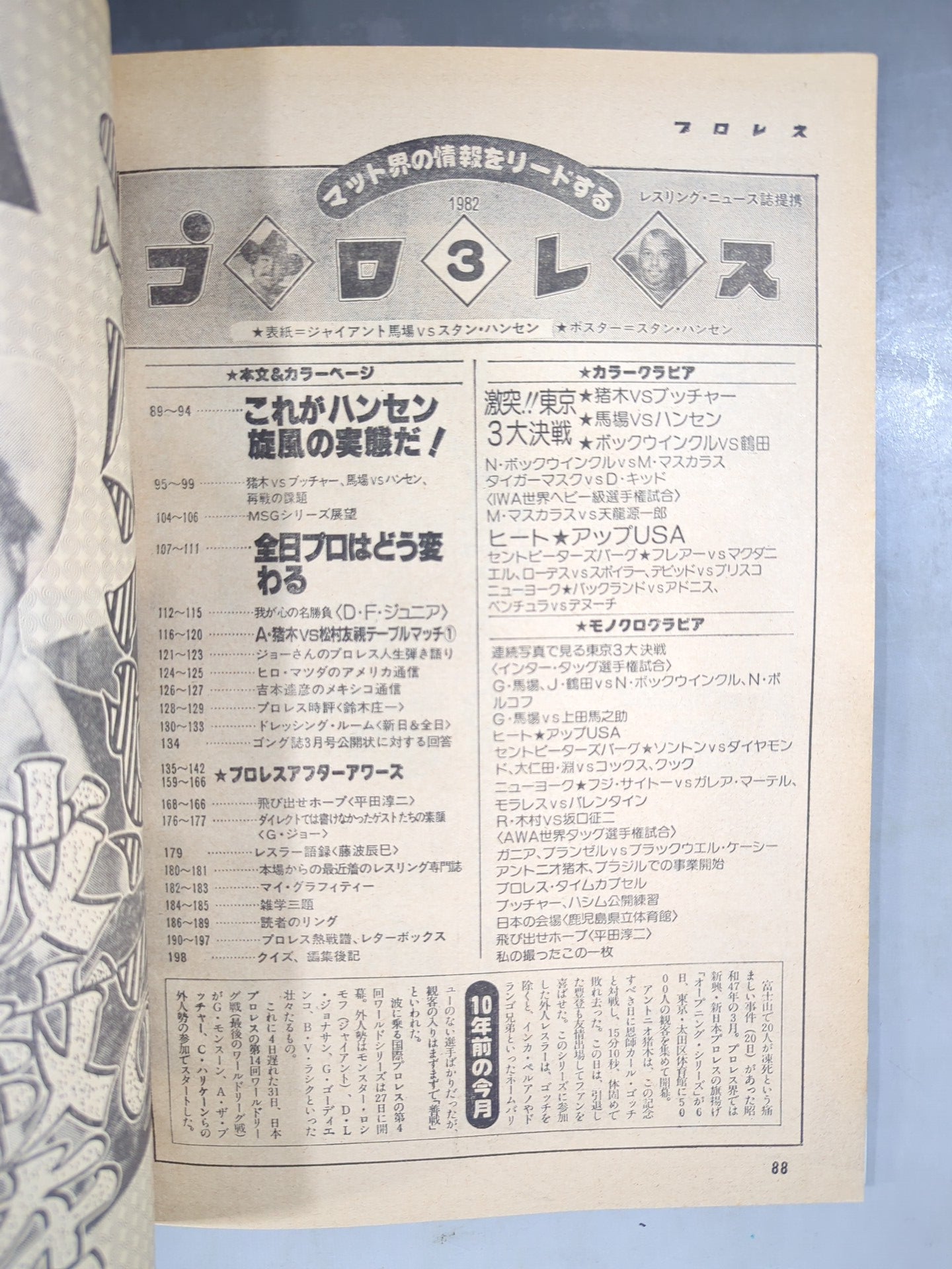 月刊プロレス 1982年3月号