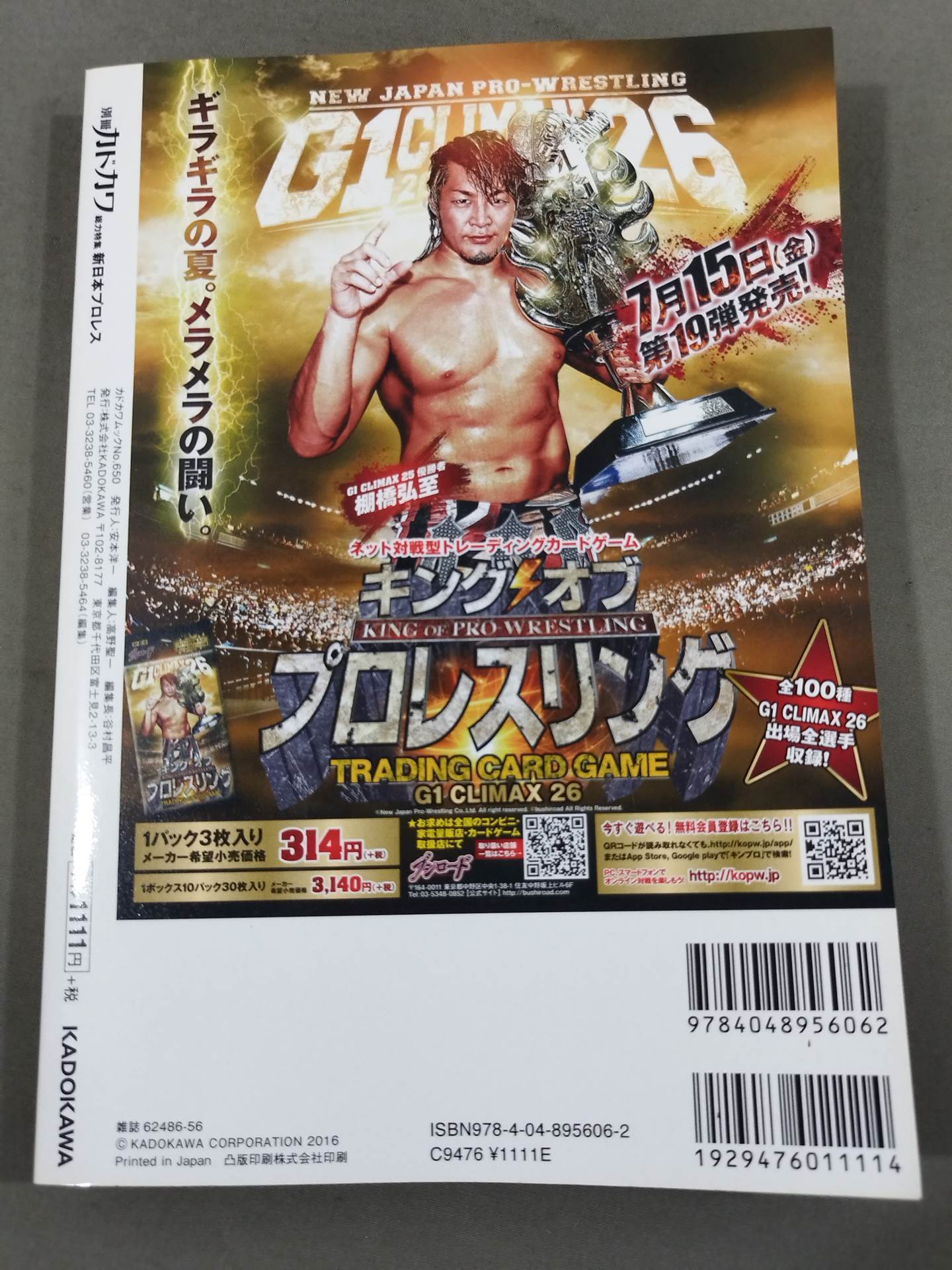 Bessatsu Kadokawa Special Feature New Japan Pro Wrestling 2016→2017