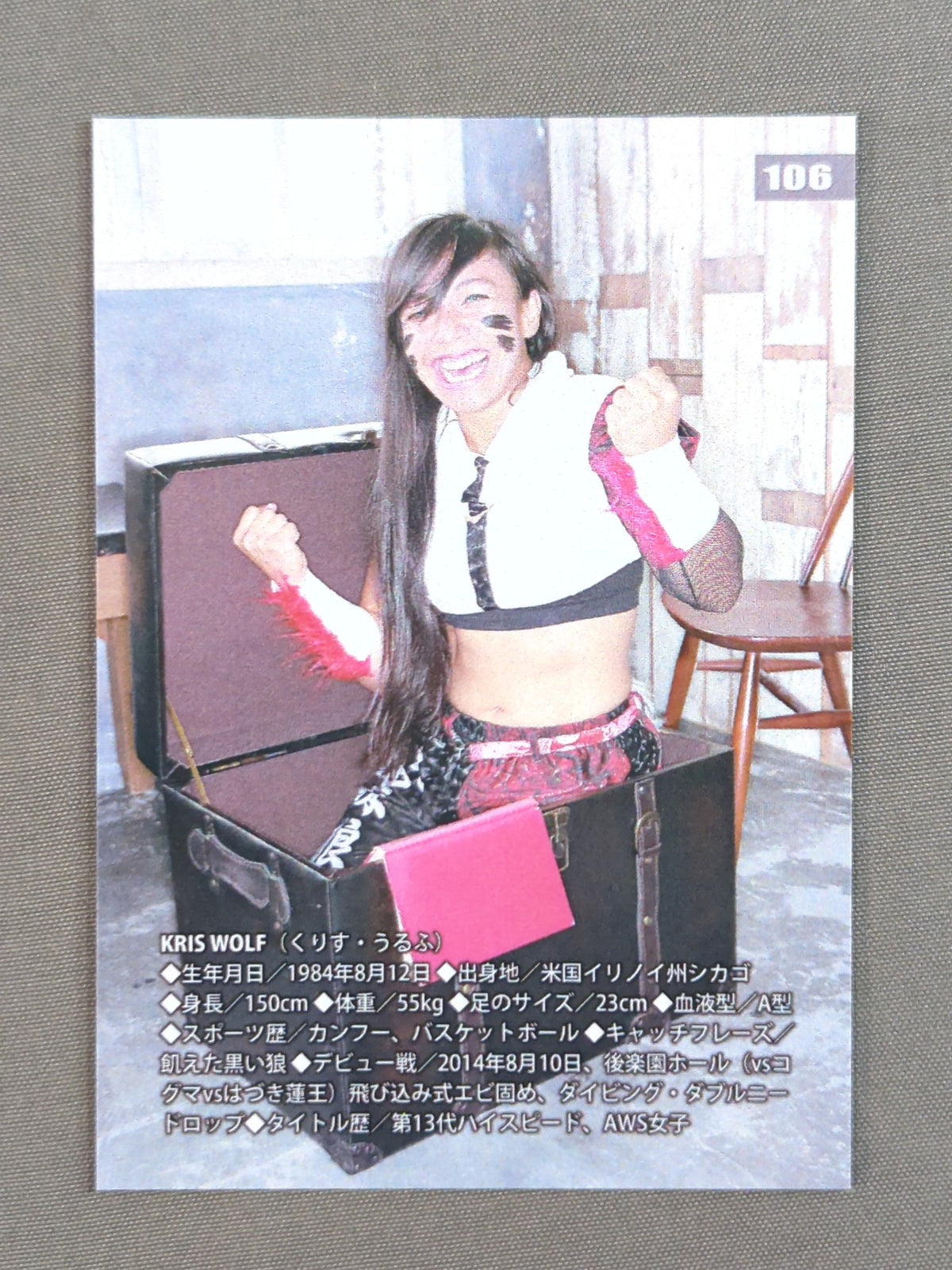 2018 STARDOM COLLECTION CARD Chris Wolf (106)