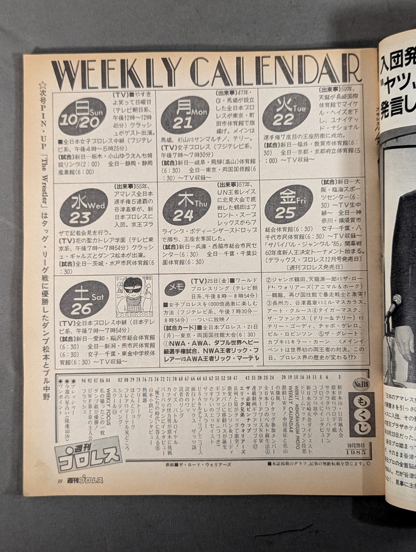 週刊プロレス116