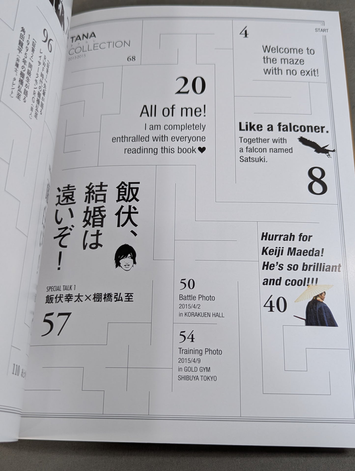 Hiroshi Tanahashi  1st PhotoBook 1/100 The one-hundredth