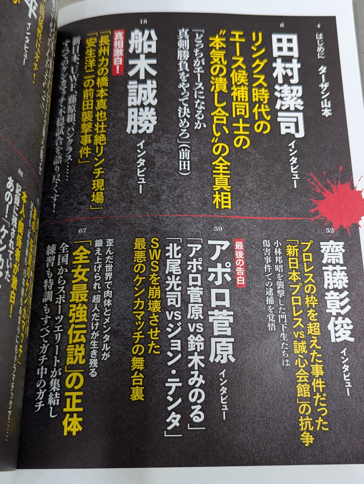 シリーズ 逆説のプロレス Vol.20 完全証言 プロレス「戦慄ケンカマッチ」血の掟