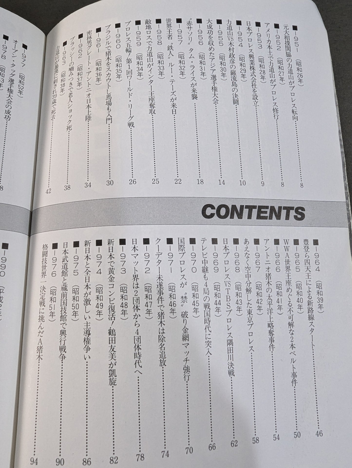52 Years of Japan Pro Wrestling At that time, the Japan mat world was shaken