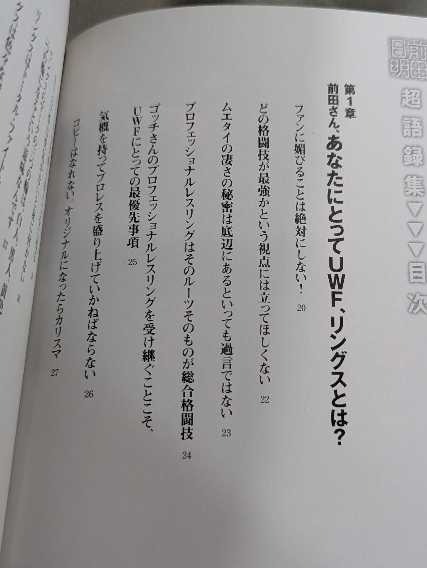前田日明 超語録集
