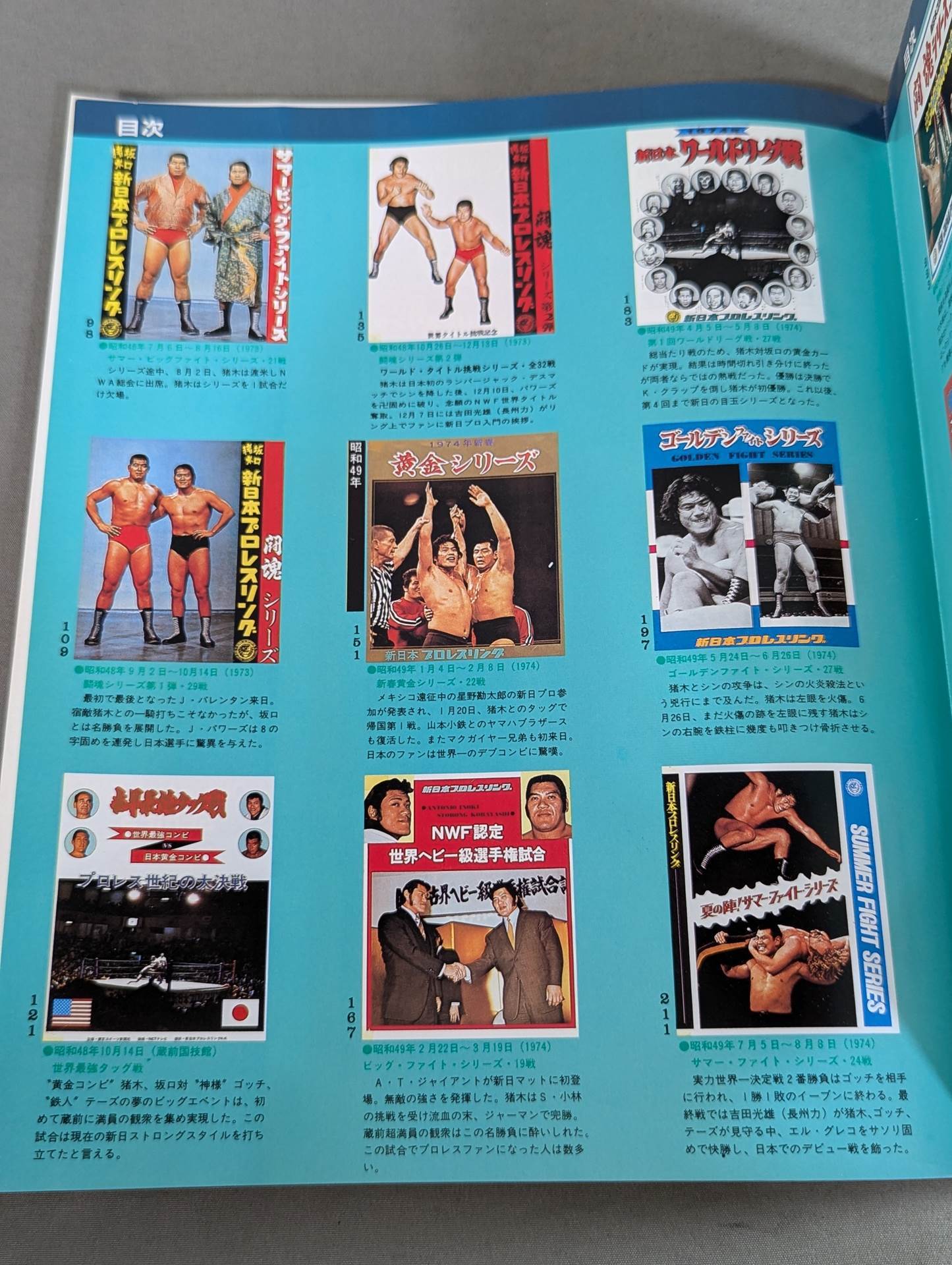 New Japan Pro Wrestling Pro-wrestling  Condensed version of the pamphlet Volume 1 [Permanent Preservation Version]