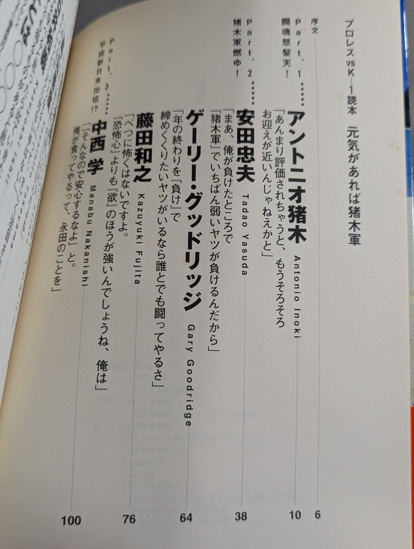 プロレスvsK－1読本 元気があれば猪木軍