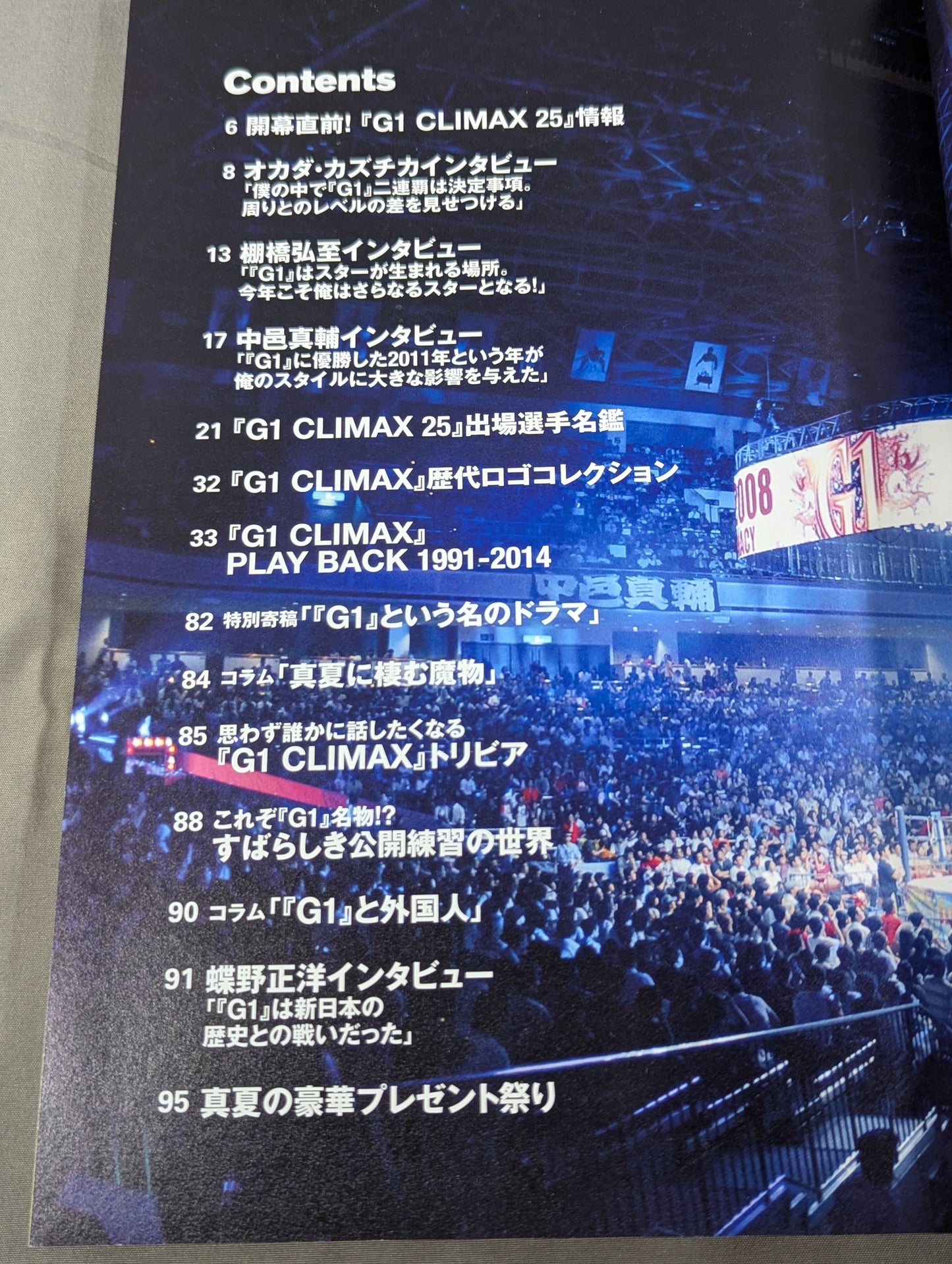 新日本プロレスマガジン G1 CLIMAX 1991-2015 公式ガイド