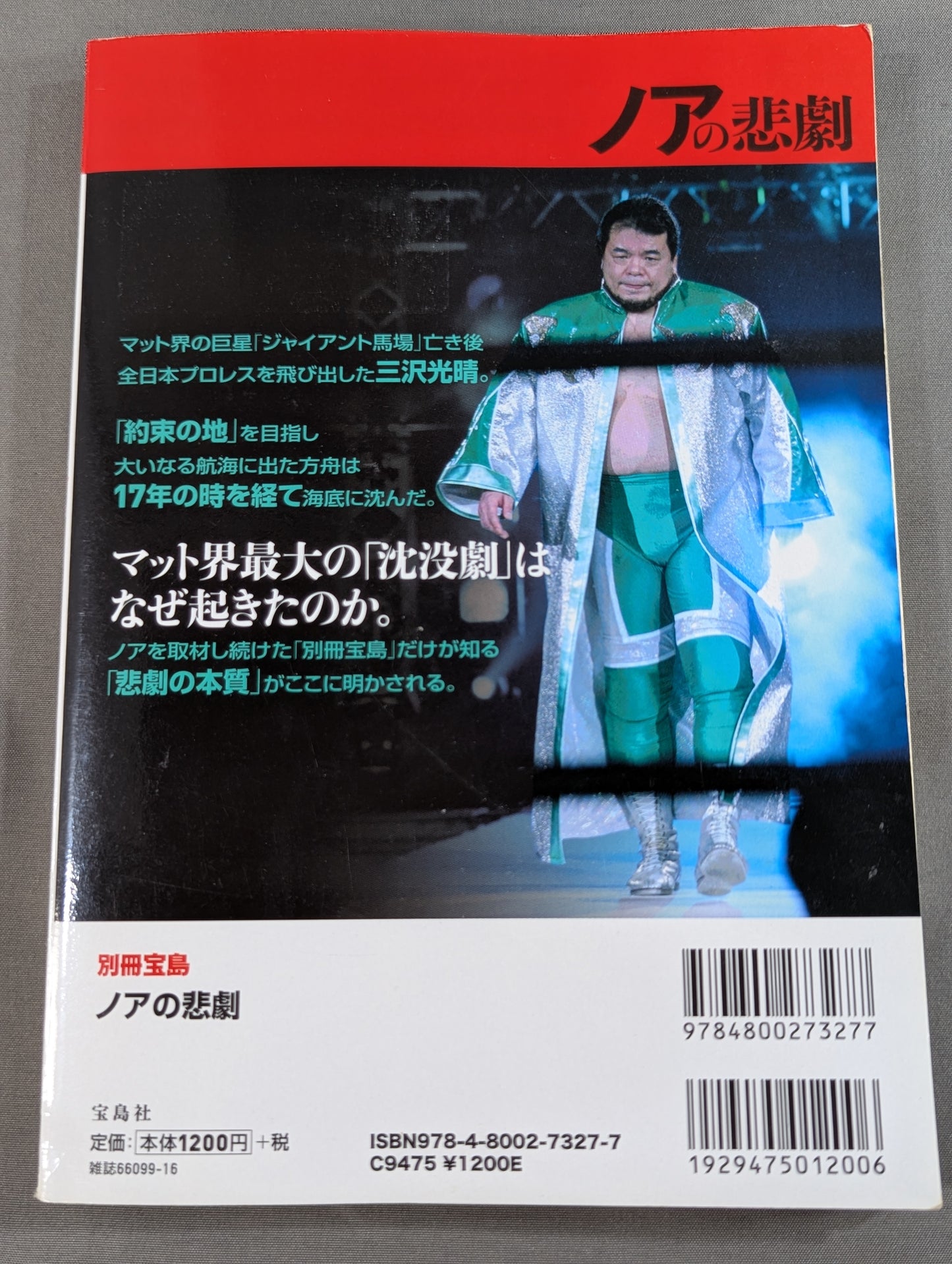 Separate volume Treasure Island Noah's tragedy The biggest sinking drama in Pro Wrestling history
