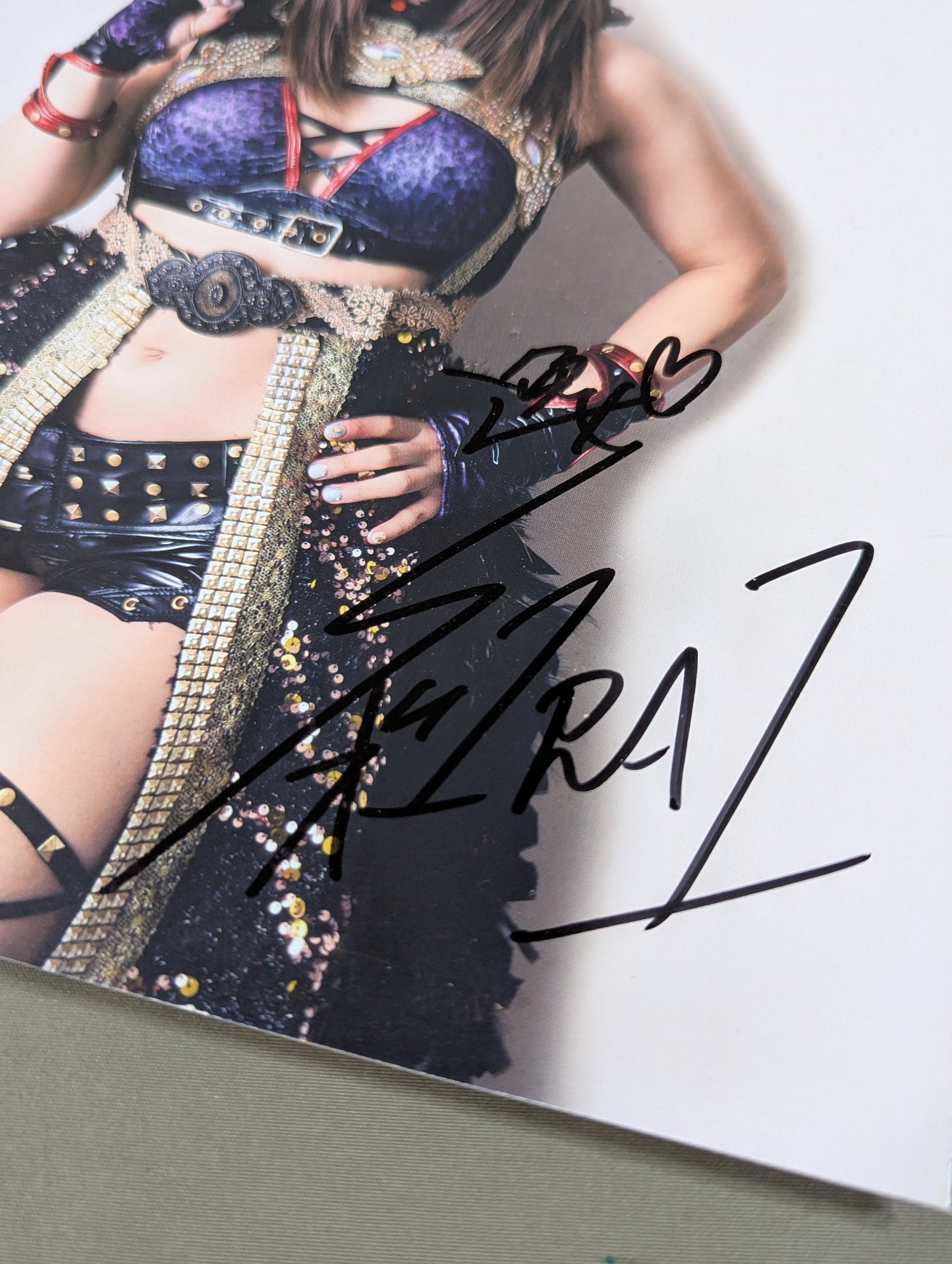 [Io Shirai (Iyo Sky)  hand signed autograph 】FOTOLIBRE de Mascara Numero.67