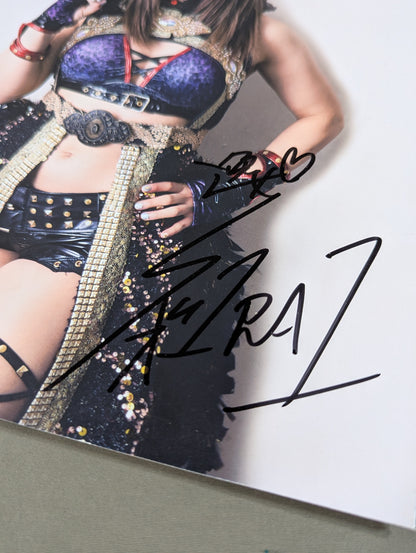 [Io Shirai (Iyo Sky)  hand signed autograph 】FOTOLIBRE de Mascara Numero.67