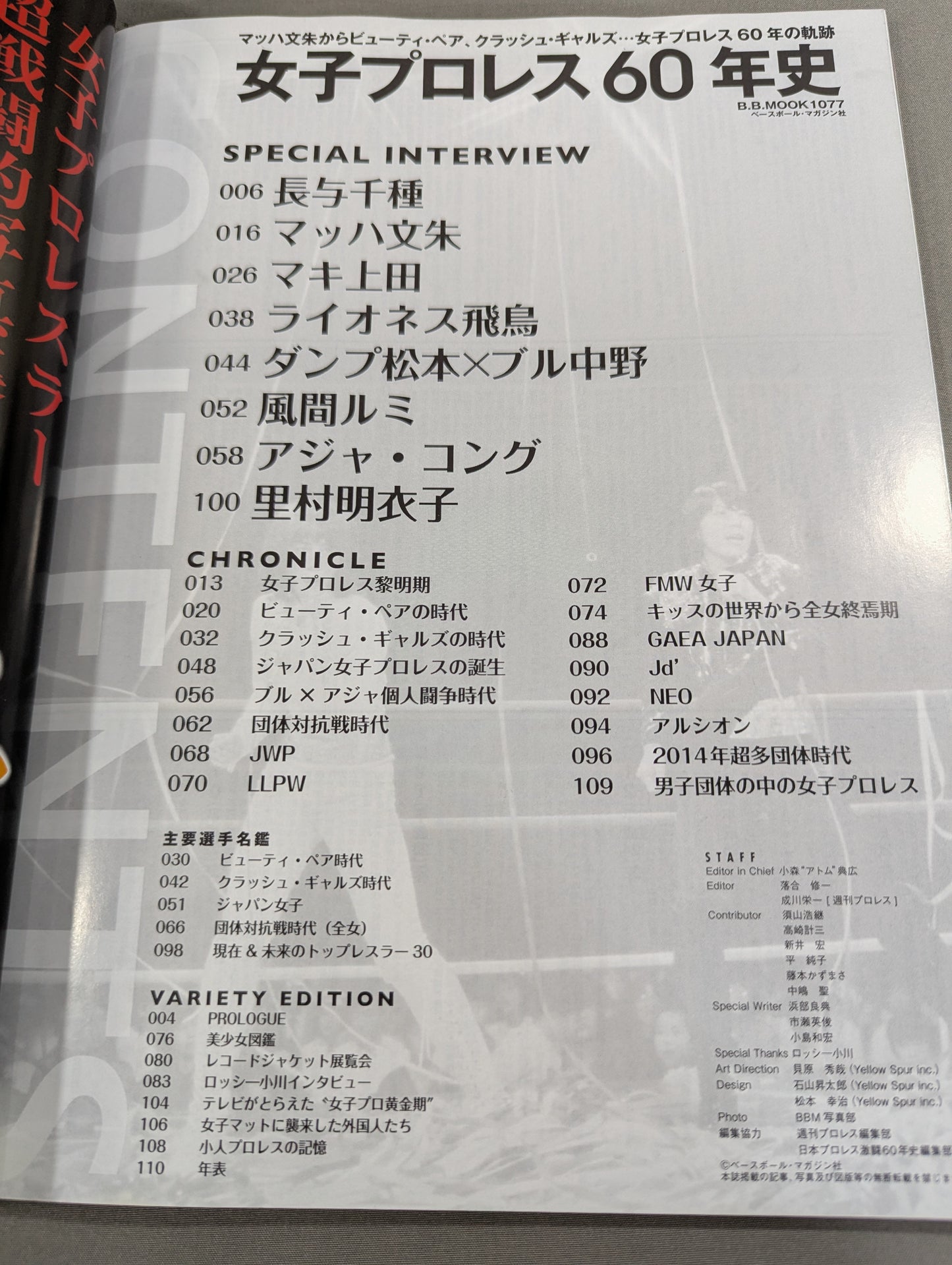 女子プロレス60年史  マッハ文朱からビューティ・ペア、クラッシュ・ギャルズ…女子プロレス60年の軌跡